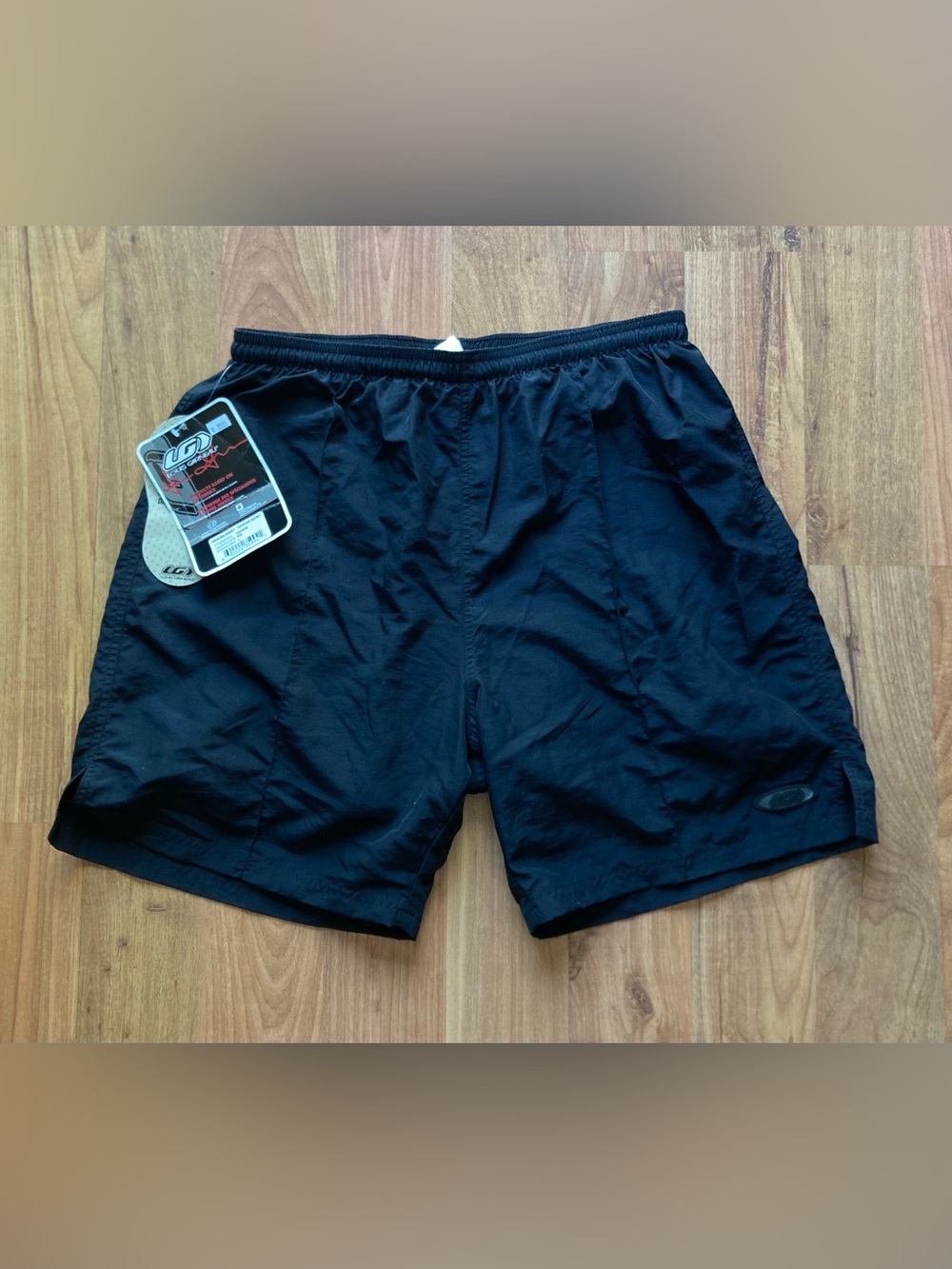 NWT Louis Garneau Black Touring Shorts Mens L Nylon Cycling Padded Liner 6 Insm